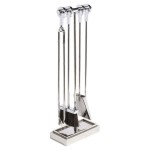 Brushed Nickel Fireplace Tools