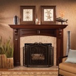 Dark Wood Fireplace